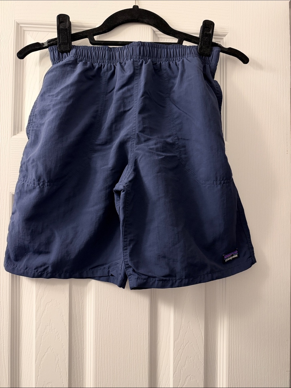Patagonia Navy Baggies Shorts with Elastic Waist Boys Size 10